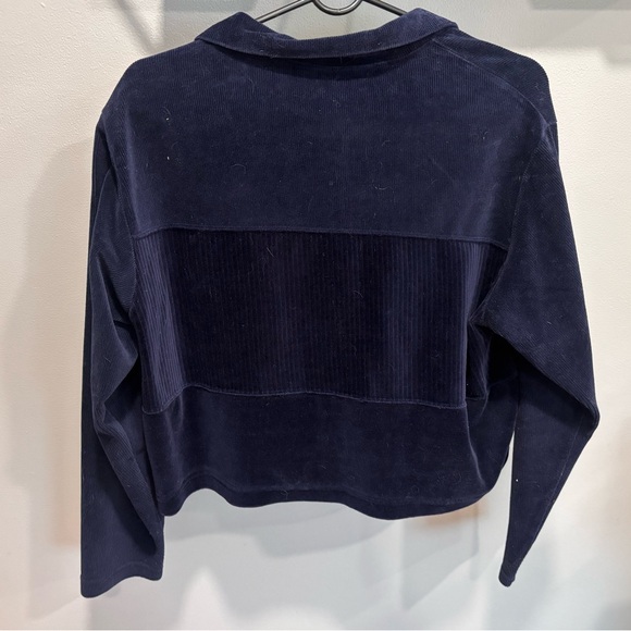 Vintage Lizsport Navy Corduroy Cropped Jacket - Picture 5 of 5